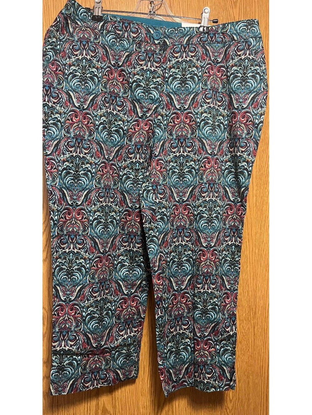Croft & Barrow Natural Fit Stretch Printed Pants Size 12 NWT